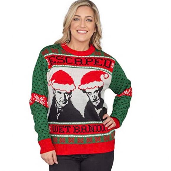 Ugly Christmas Sweater Home Alone themed adult Large - Picture 1 of 6